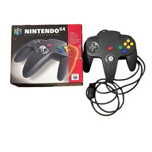 Nintendo 64 Black Controller in Original Box